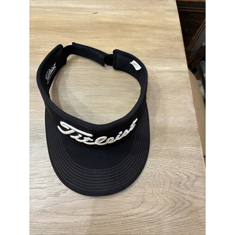 TITLEIST Tour Performance Golf Visor Mens OSFA Black Pro V1 FootJoy Logo